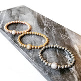 Hematite & Pave Bracelet