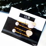 Rose Quartz & Pearl Hair Pins