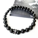 BLACK | Onyx Pave Crown Bracelet